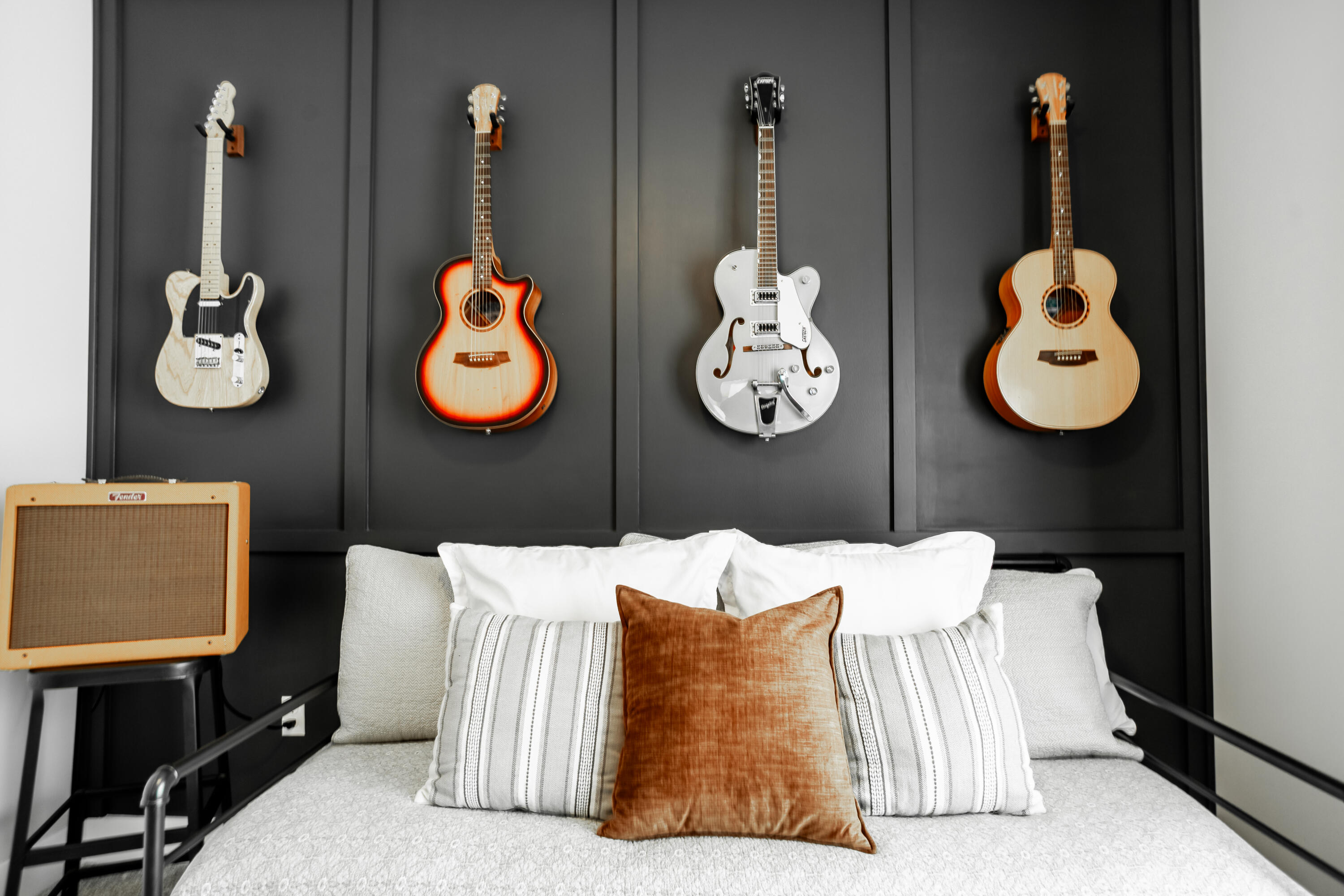 92 Bayou Edge Landing Santa Rosa Beach, FL 32459 - Photo 16 of 43 a bedroom with a bed and painting on the wall