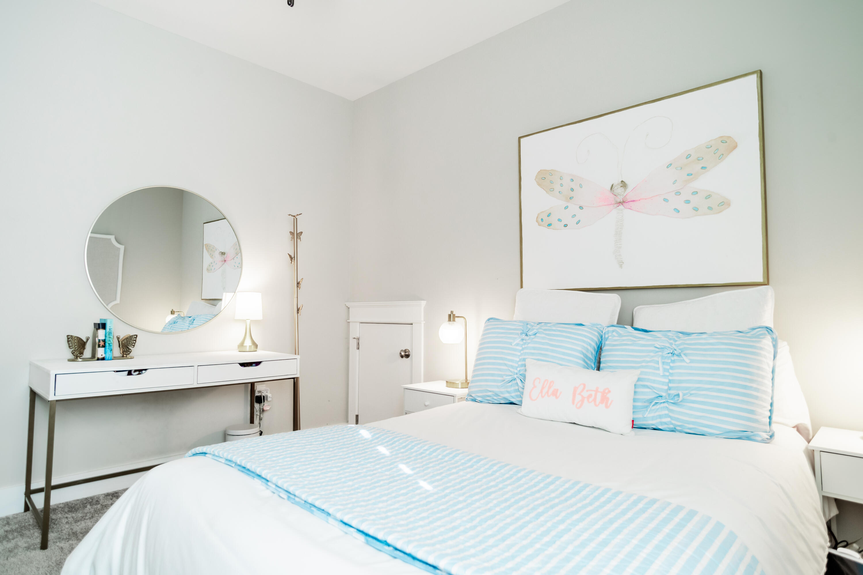 92 Bayou Edge Landing Santa Rosa Beach, FL 32459 - Photo 23 of 43 a bedroom with a bed and a desk