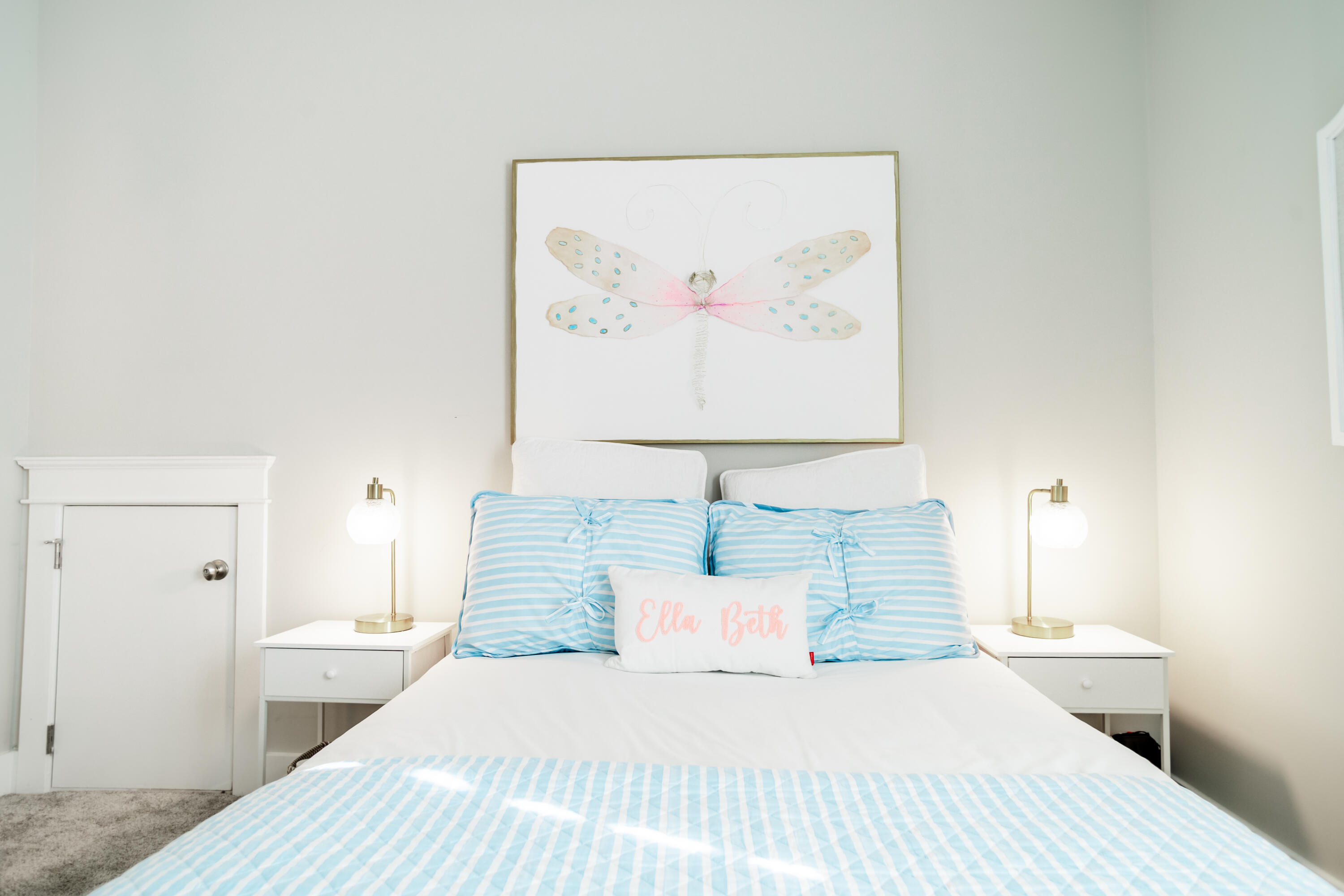 92 Bayou Edge Landing Santa Rosa Beach, FL 32459 - Photo 24 of 43 a bedroom with a bed and a painting on the wall