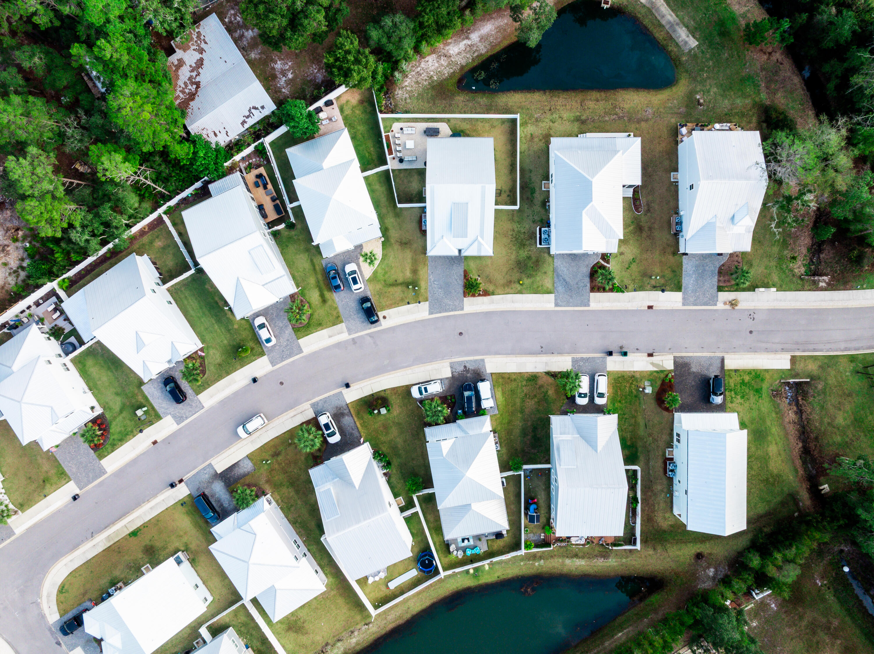 92 Bayou Edge Landing Santa Rosa Beach, FL 32459 - Photo 43 of 43 a aerial view of a house with outdoor space patio and furniture