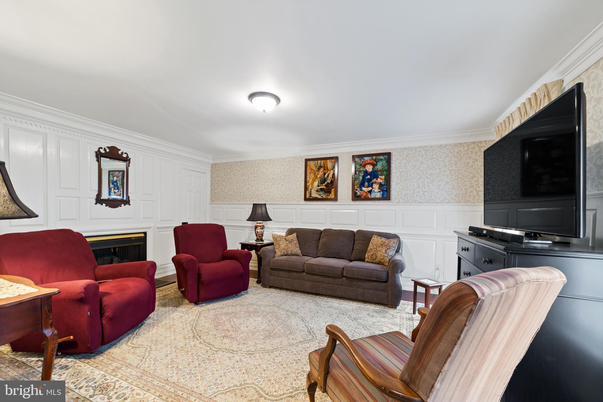 368 Flint Road Langhorne, PA 19047 - Photo 4 of 32 Formal Living Room with Custom Hidden Closets