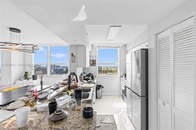 a very nice looking room with a large window