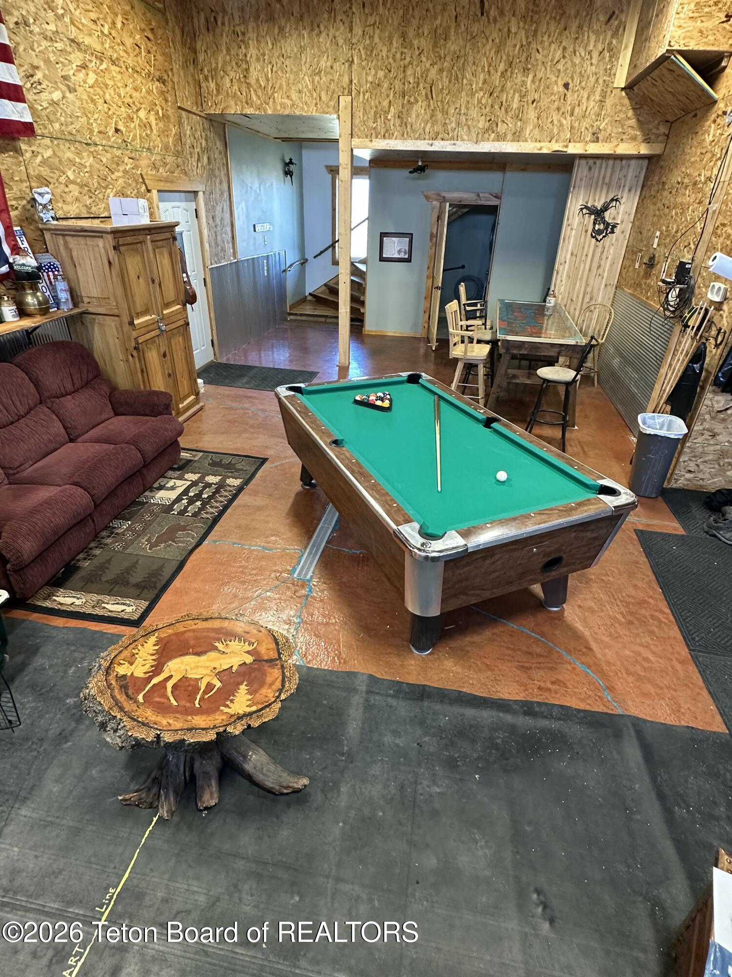 122 Merrimac Trail Pinedale, WY 82941 - Photo 15 of 45 Pool Room/Bar Area