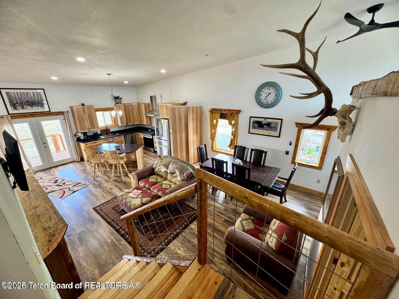 122 Merrimac Trail Pinedale, WY 82941 - Photo 5 of 45 Living Room View from the Landing