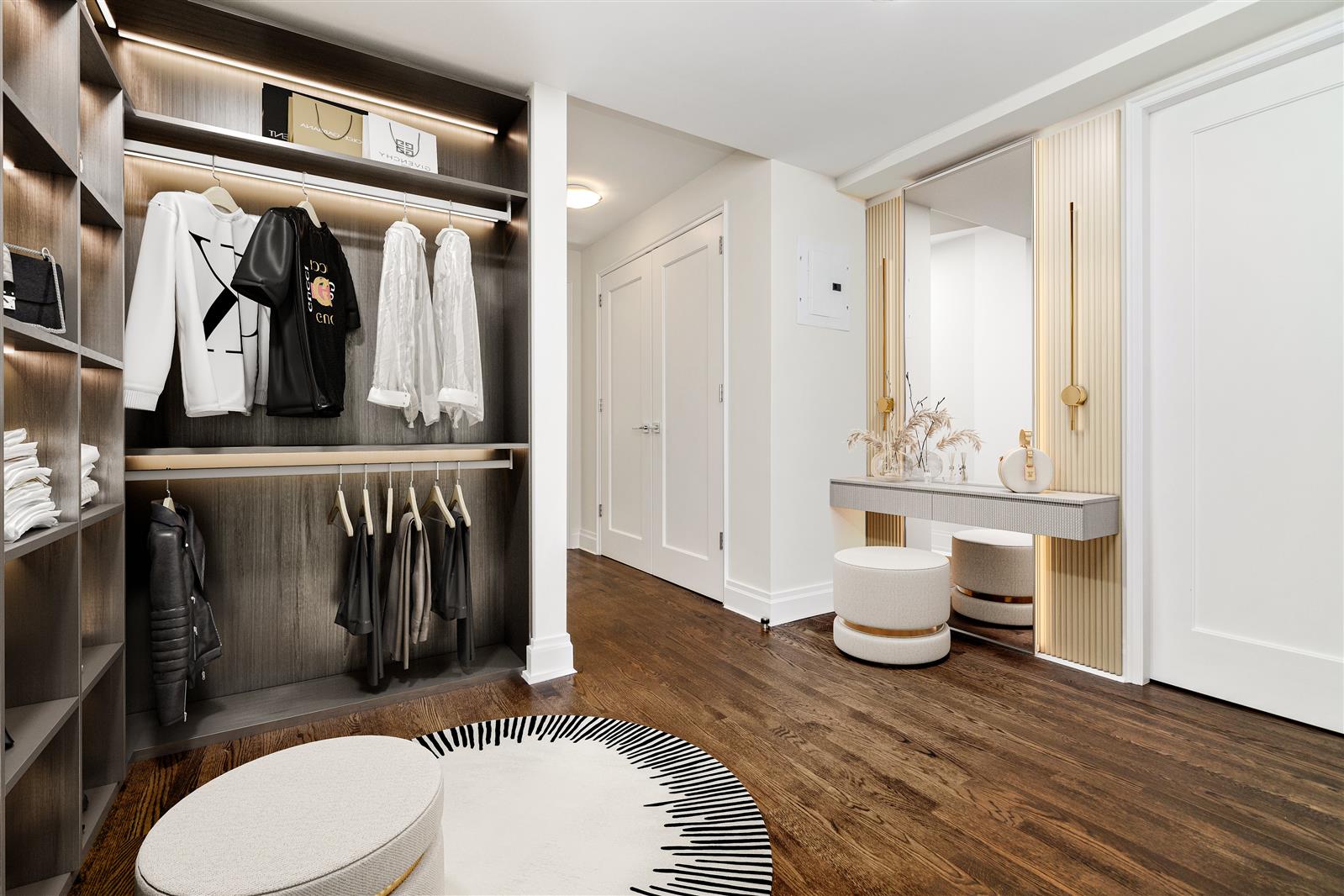 240 Central Park South, Unit 13GH Manhattan, NY 10019 - Photo 11 of 22 a bathroom with a toilet a sink and mirror