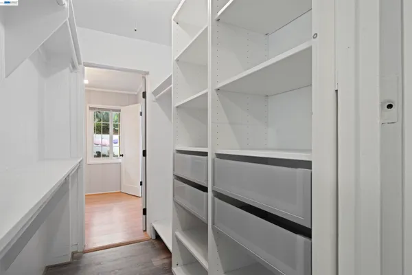 a view of hallway with stairs