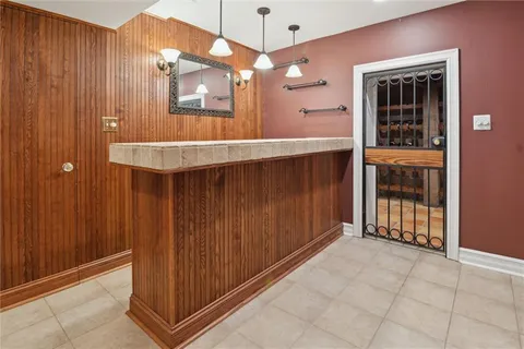 an entryway with a door