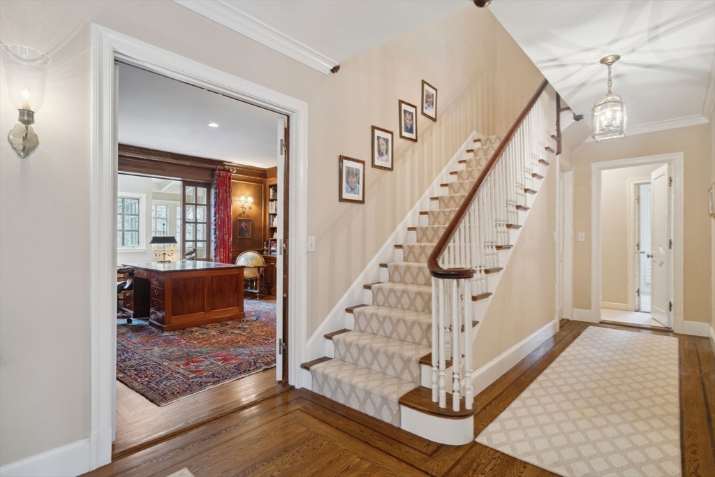 24 Wheeler Road Lincoln, MA 01773 - Photo 19 of 32 a view of entryway and hall with wooden floor