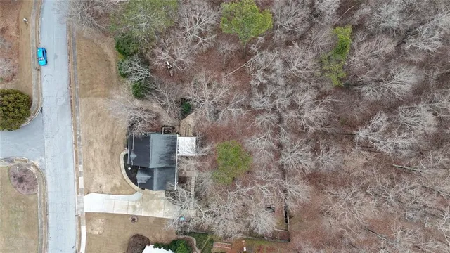 a backyard of a house