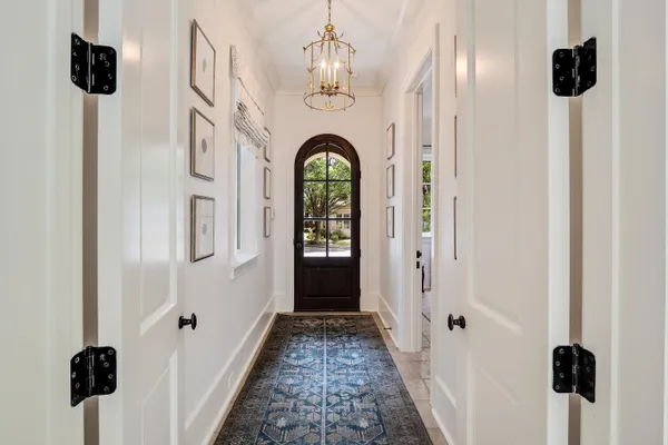 a view of entryway with a front door
