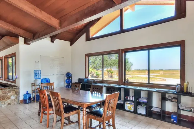 a view of a garage with cars