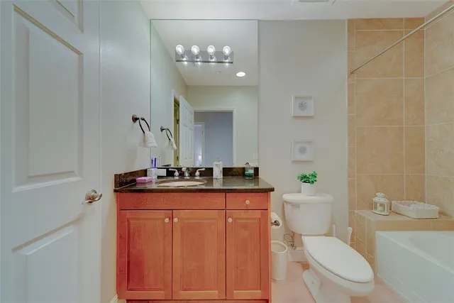 a view of a lake with outdoor space