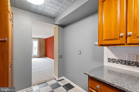 a view of kitchen and utility room