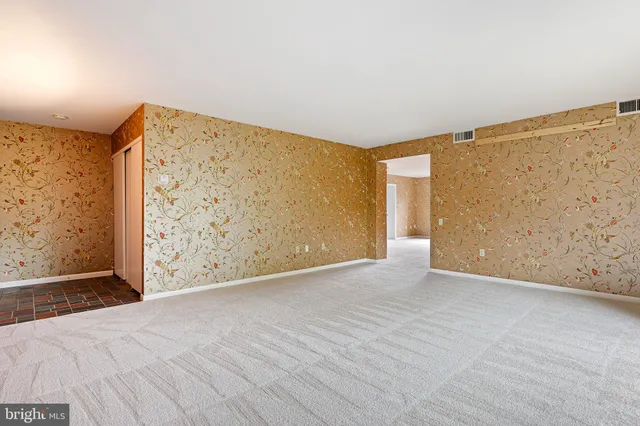 a view of an empty room