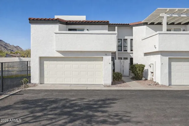 a front view of a house