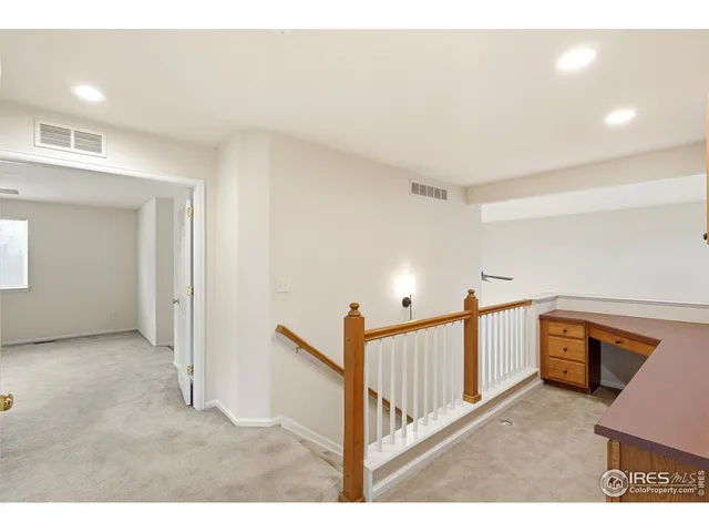 a view of a park with plants and trees