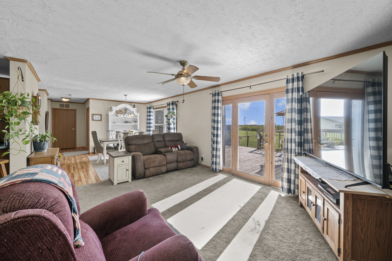 627 German Road Paw Paw, IL 61353 - Photo 11 of 45 a living room with furniture and a large window