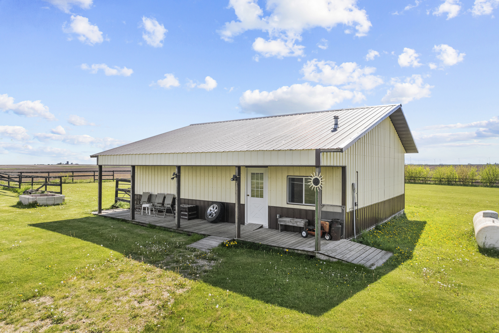 627 German Road Paw Paw, IL 61353 - Photo 35 of 45 a view of a house with backyard porch and sitting area