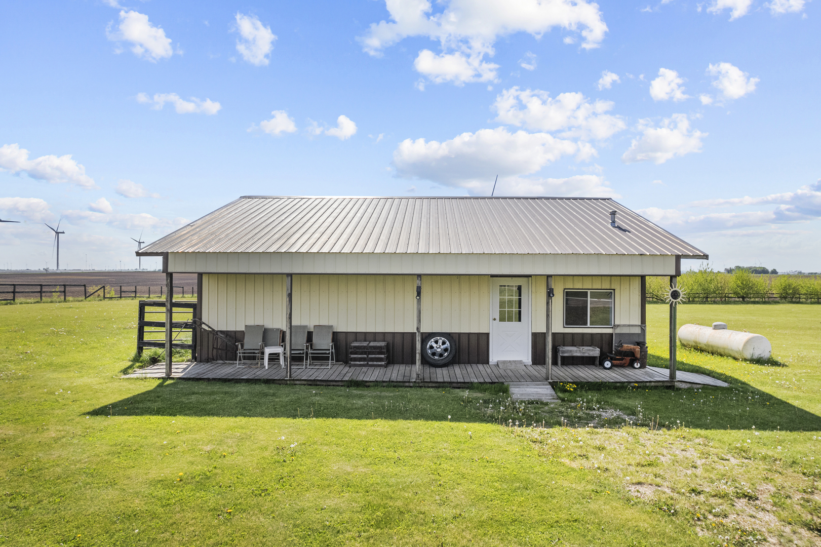 627 German Road Paw Paw, IL 61353 - Photo 36 of 45 a front view of a house with swimming pool having outdoor seating