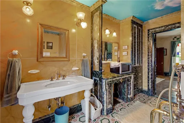 a view of a door and chair