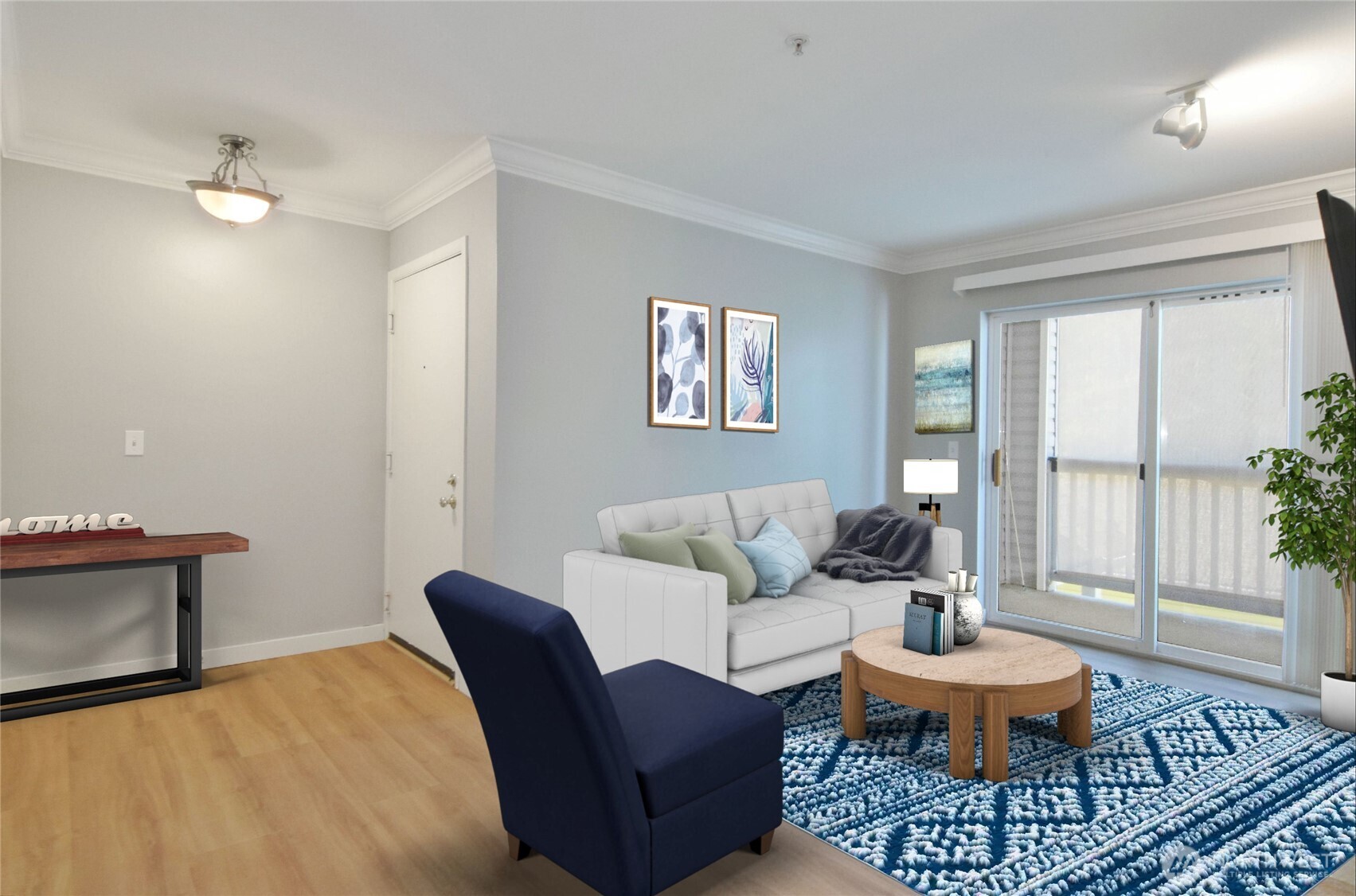 33020 10th Avenue Southwest, Unit Z203 Federal Way, WA 98023 - Photo 5 of 25 a living room with furniture and a large window