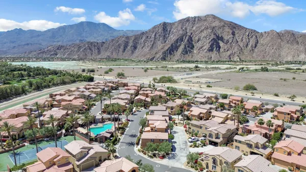 a view of a city with flower plants