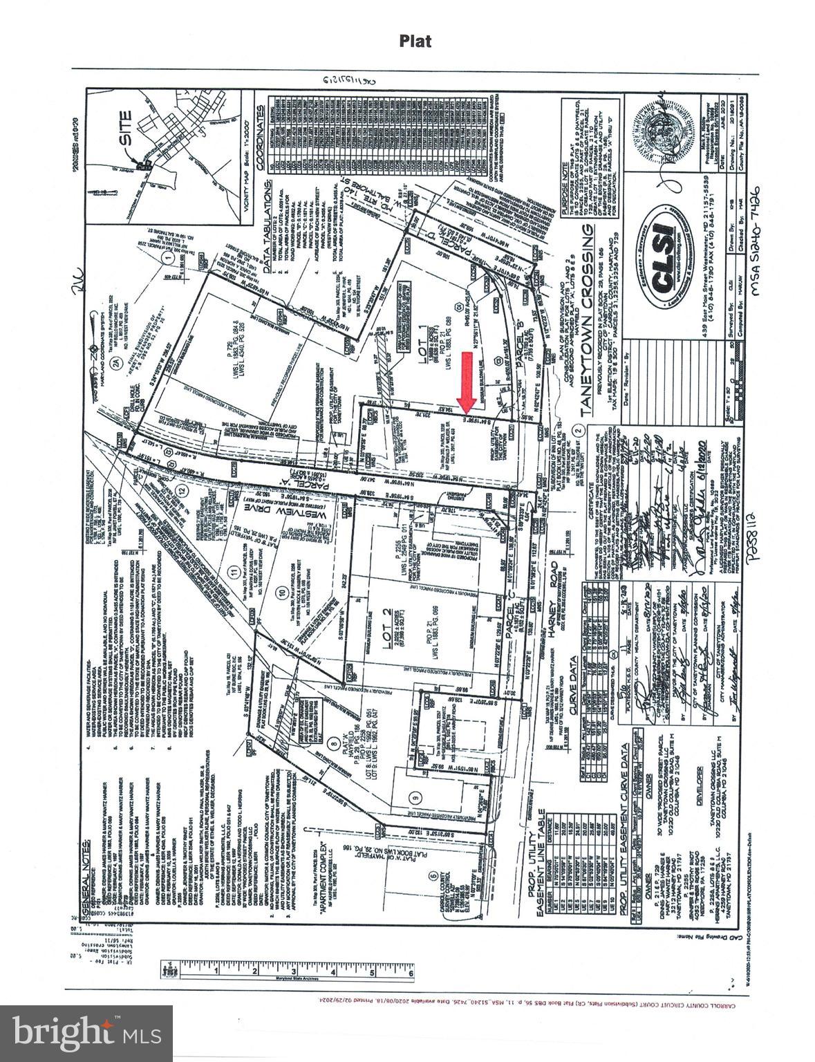 Subdivision plat