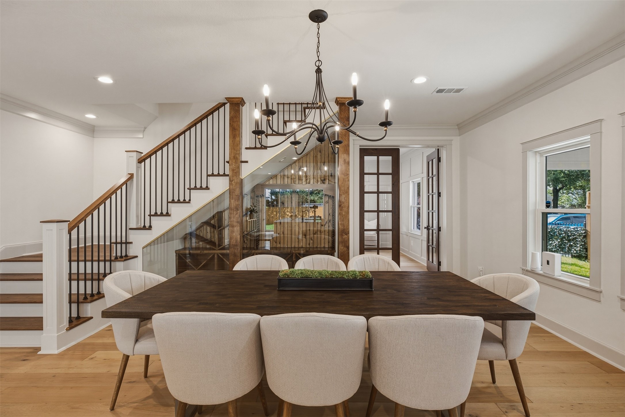 1535 Rutland Street Houston, TX 77008 - Photo 11 of 50 a view of a dining room with furniture window and wooden floor
