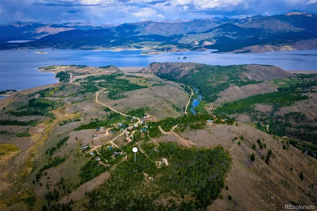 a view of lake with mountain