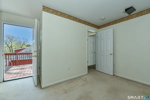 a view of a hallway with a elevator