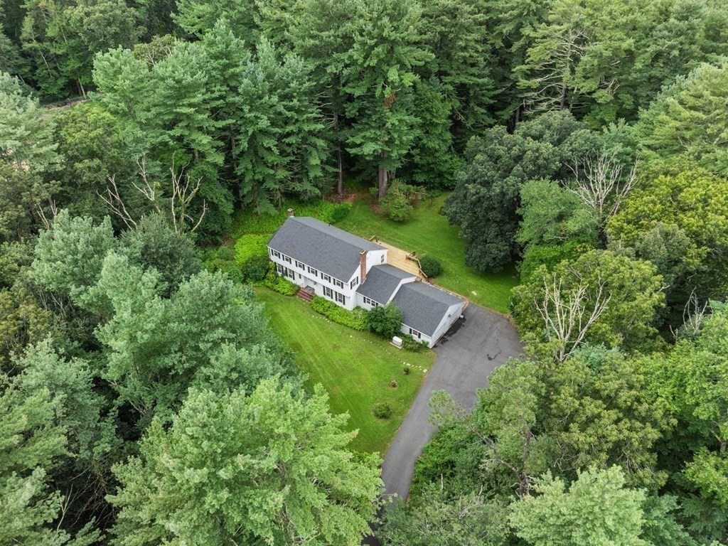 59 Spywood Road Sherborn, MA 01770 - Photo 32 of 40 an aerial view of a house with a yard