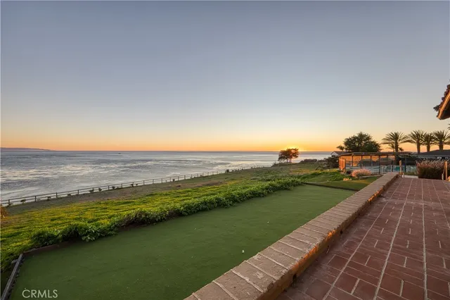 a view of a lake with outdoor space