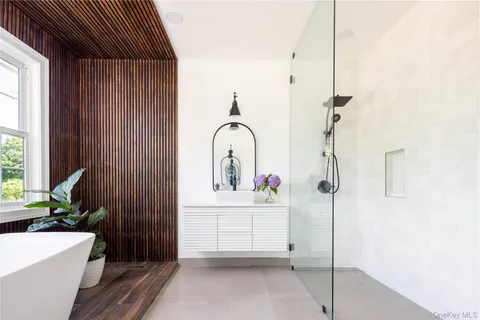a view of a bathroom with a sink