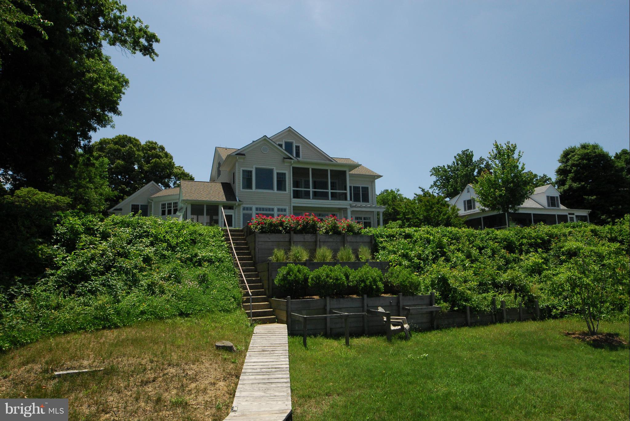 1106 River Bay Road Annapolis, MD 21409 - Photo 25 of 27 Waterside of home showing porches