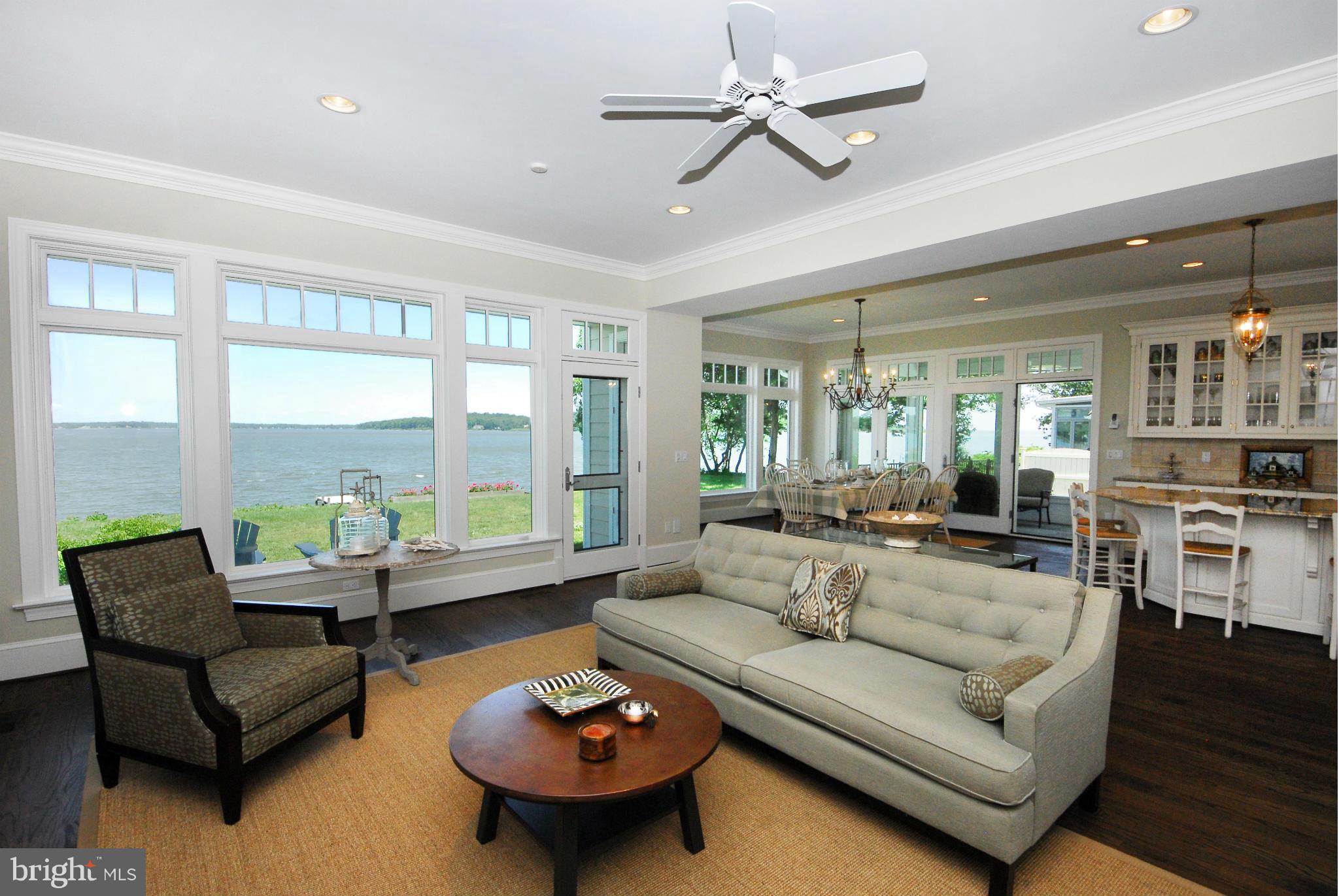 Living room with hardwood floors