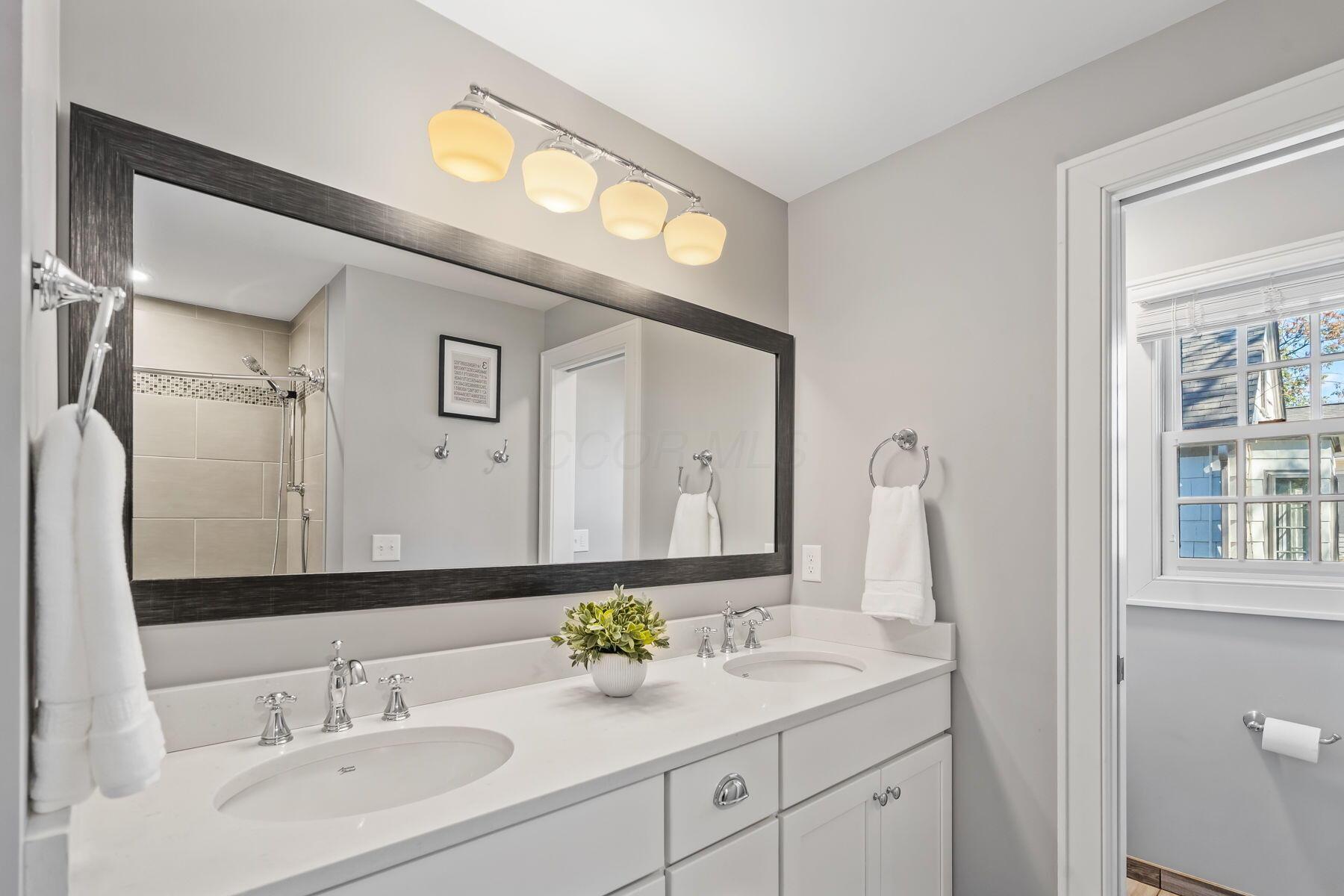 2063 Westover Road Columbus, OH 43221 - Photo 20 of 56 Hall Bathroom w Double Sinks