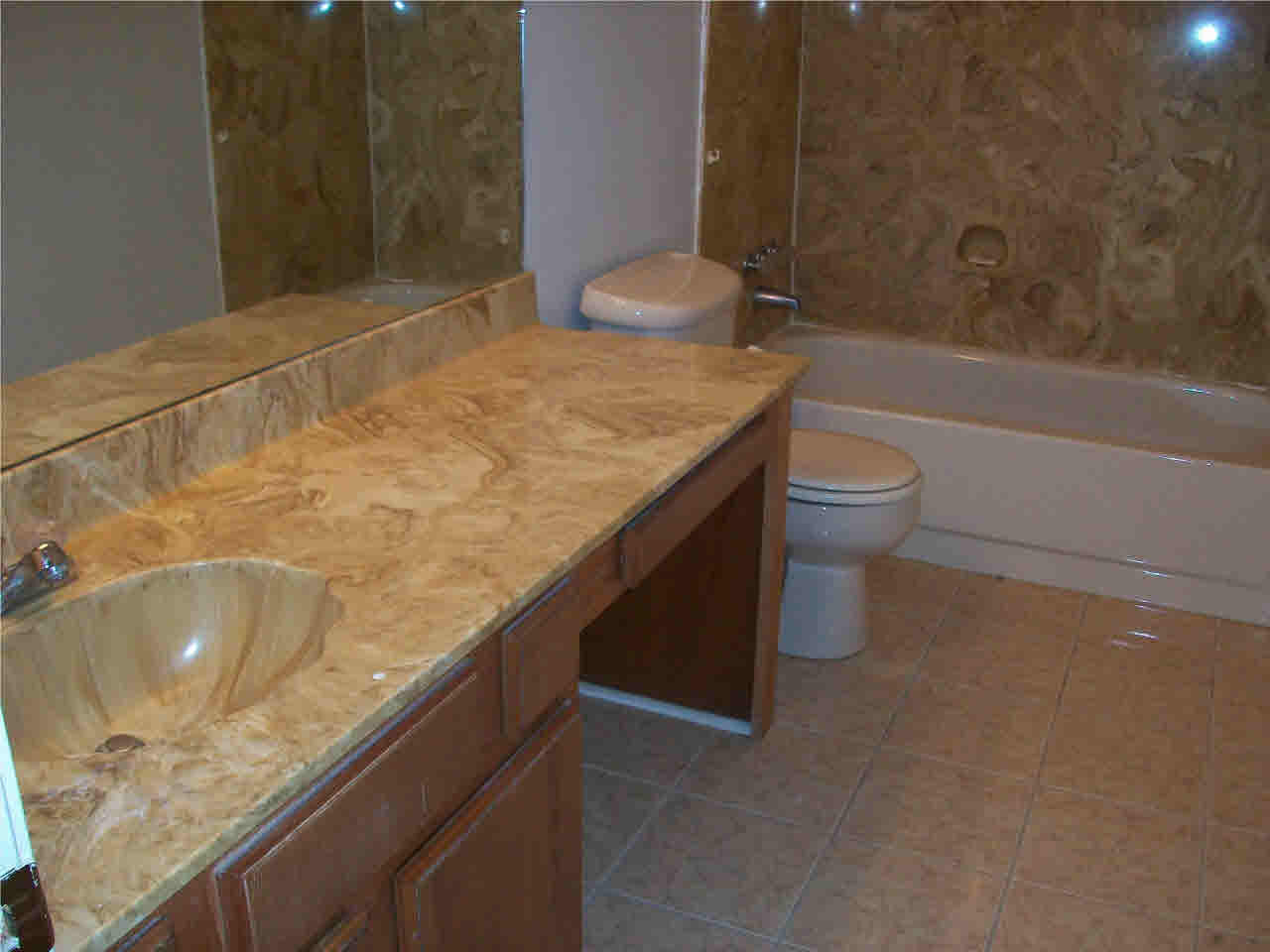 824 Cherry Ridge Drive Clinton, MS 39056 - Photo 23 of 27 Hall bathroom with marble vanity