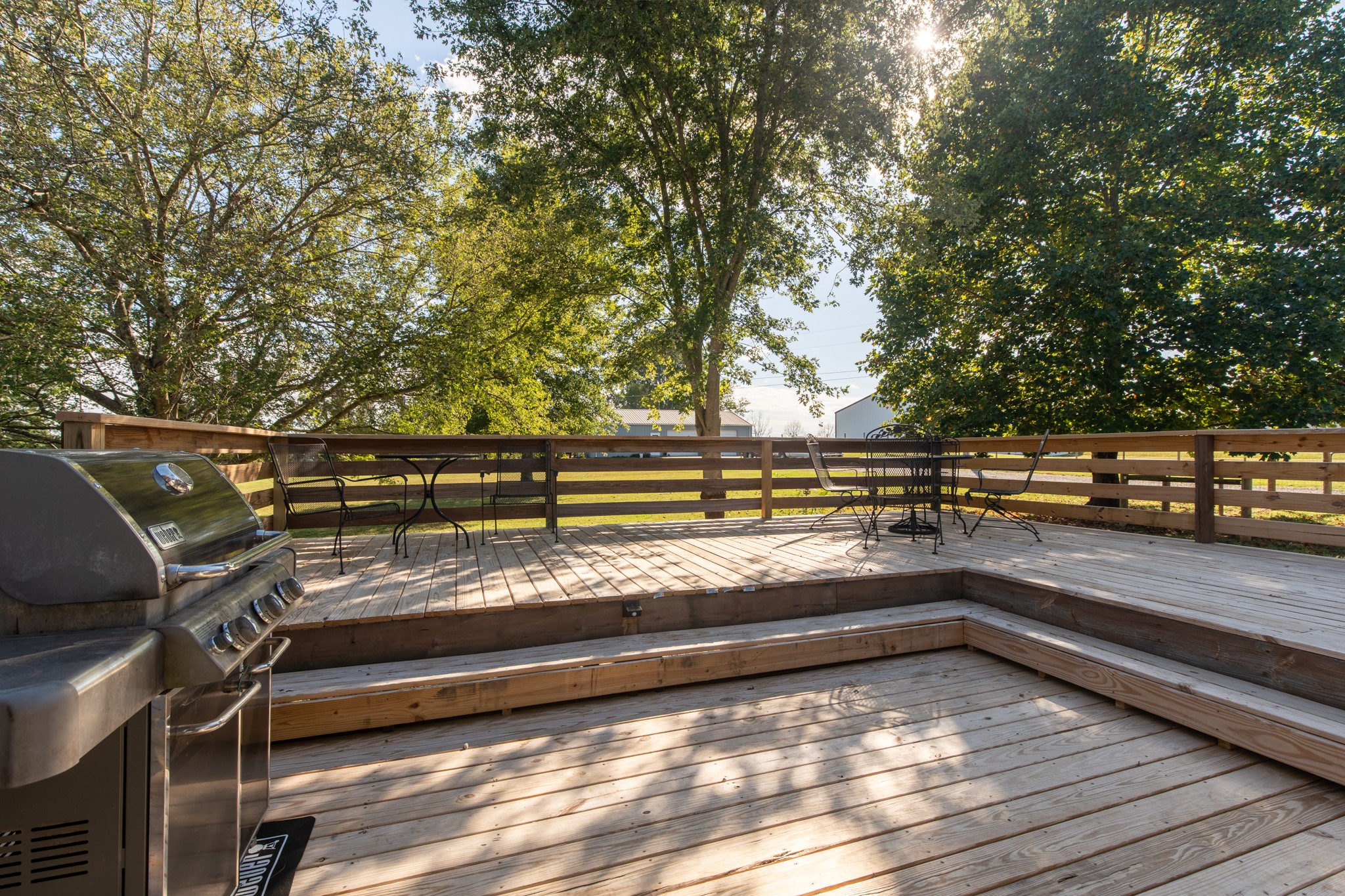 6699 East Benton Road Springfield, TN 37172 - Photo 19 of 66 a view of a balcony with lots of trees