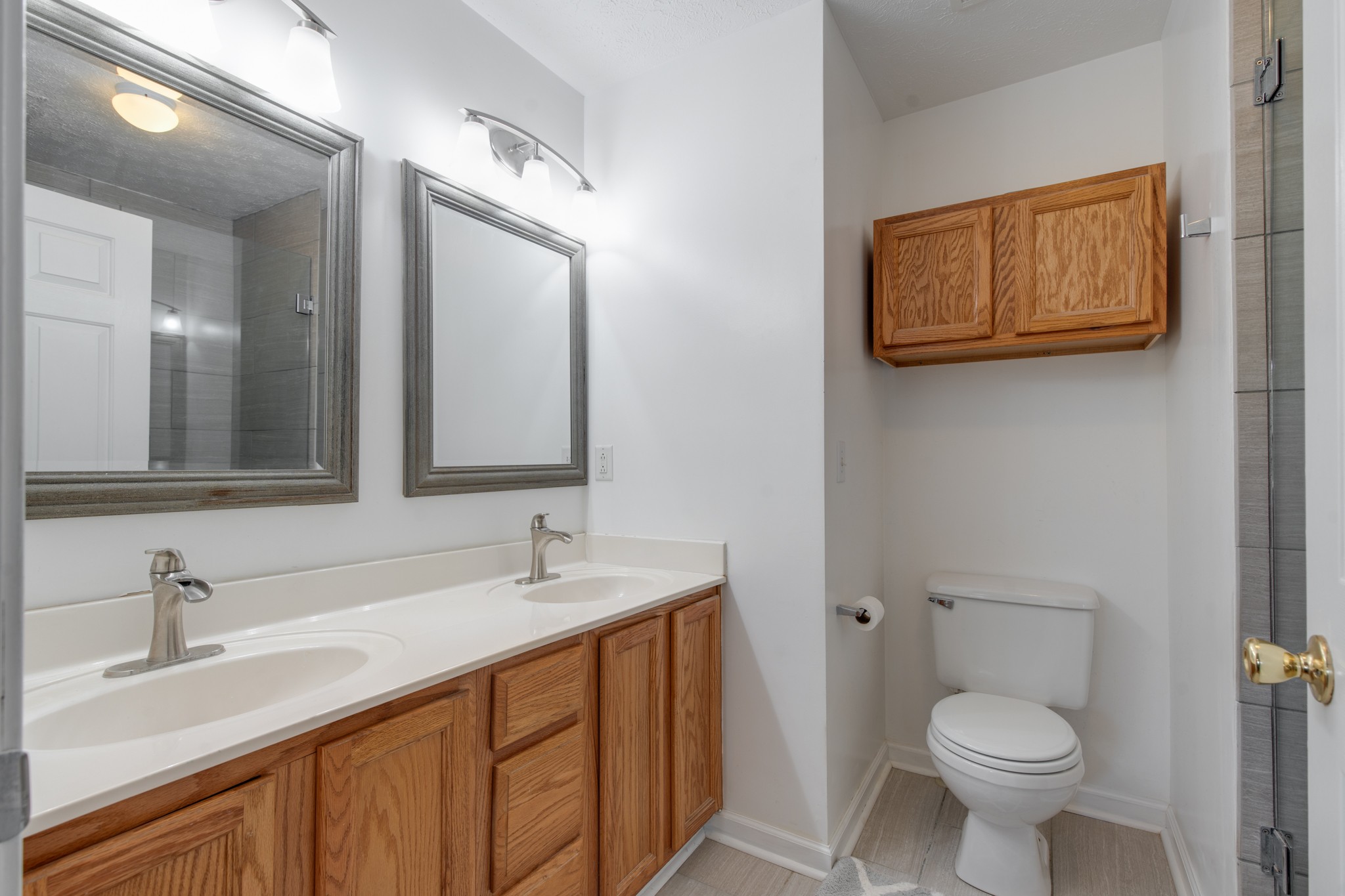 6699 East Benton Road Springfield, TN 37172 - Photo 32 of 66 a bathroom with a toilet a sink and mirror