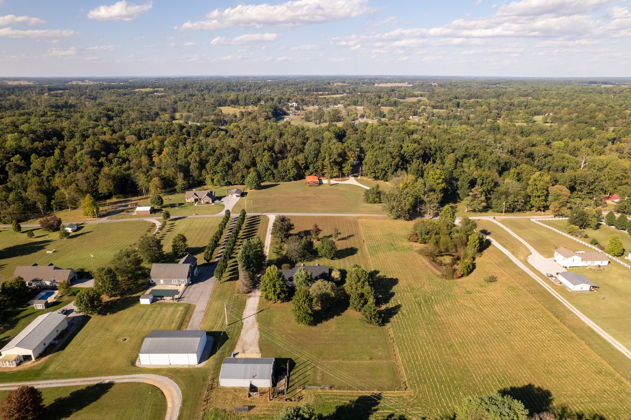 6699 East Benton Road Springfield, TN 37172 - Photo 7 of 66 an aerial view of a city with lots of residential buildings