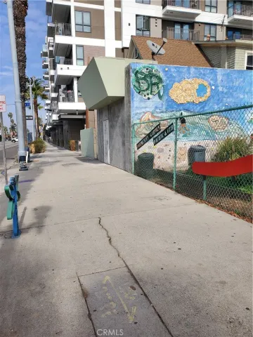 an aerial view of a house with outdoor space