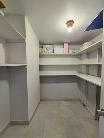 a view of store room with empty racks