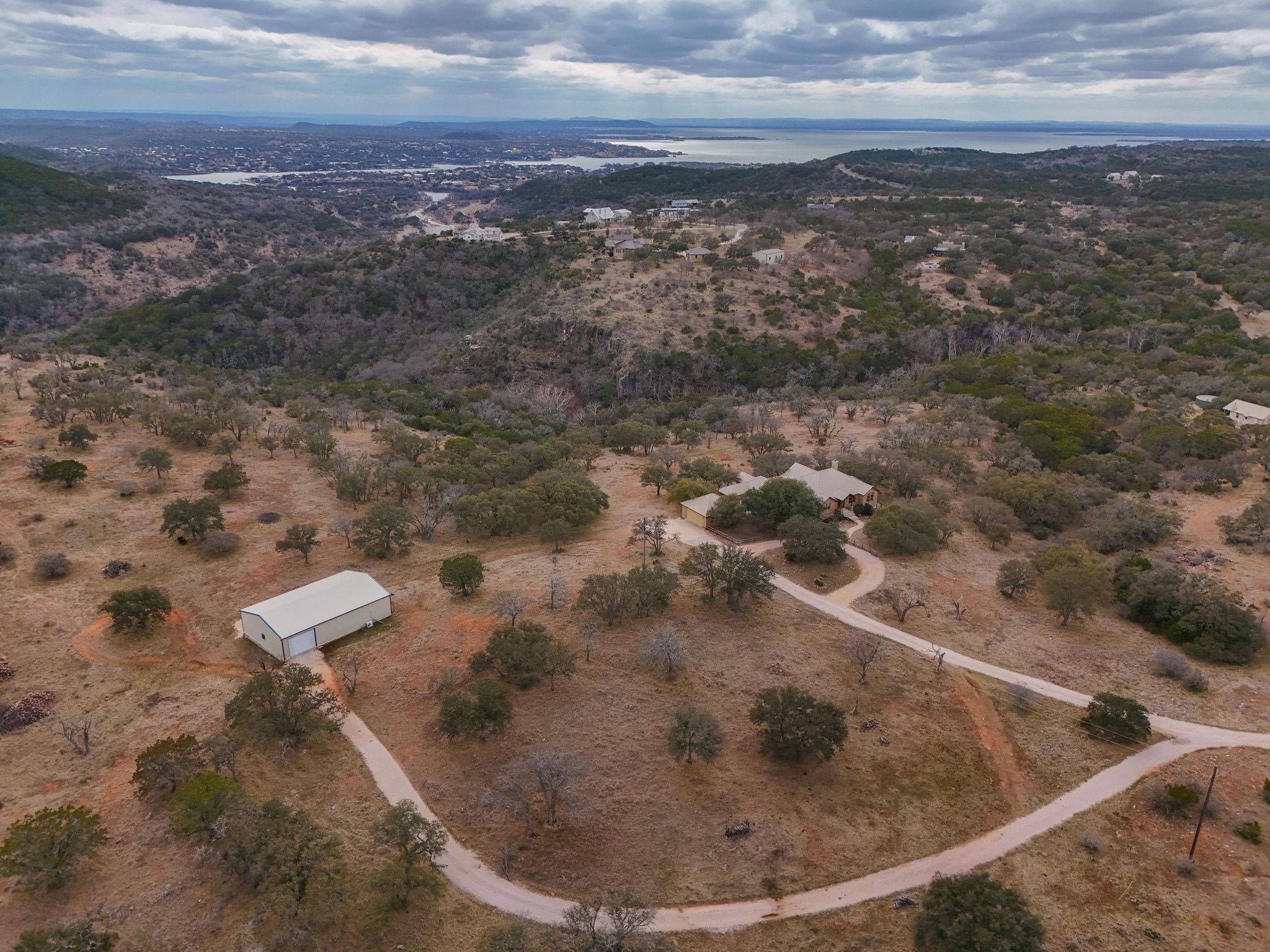 2551 Wolf Creek Ranch Road Burnet, TX 78611 - Photo 36 of 40 Aerial view of property's location featuring rural landscape