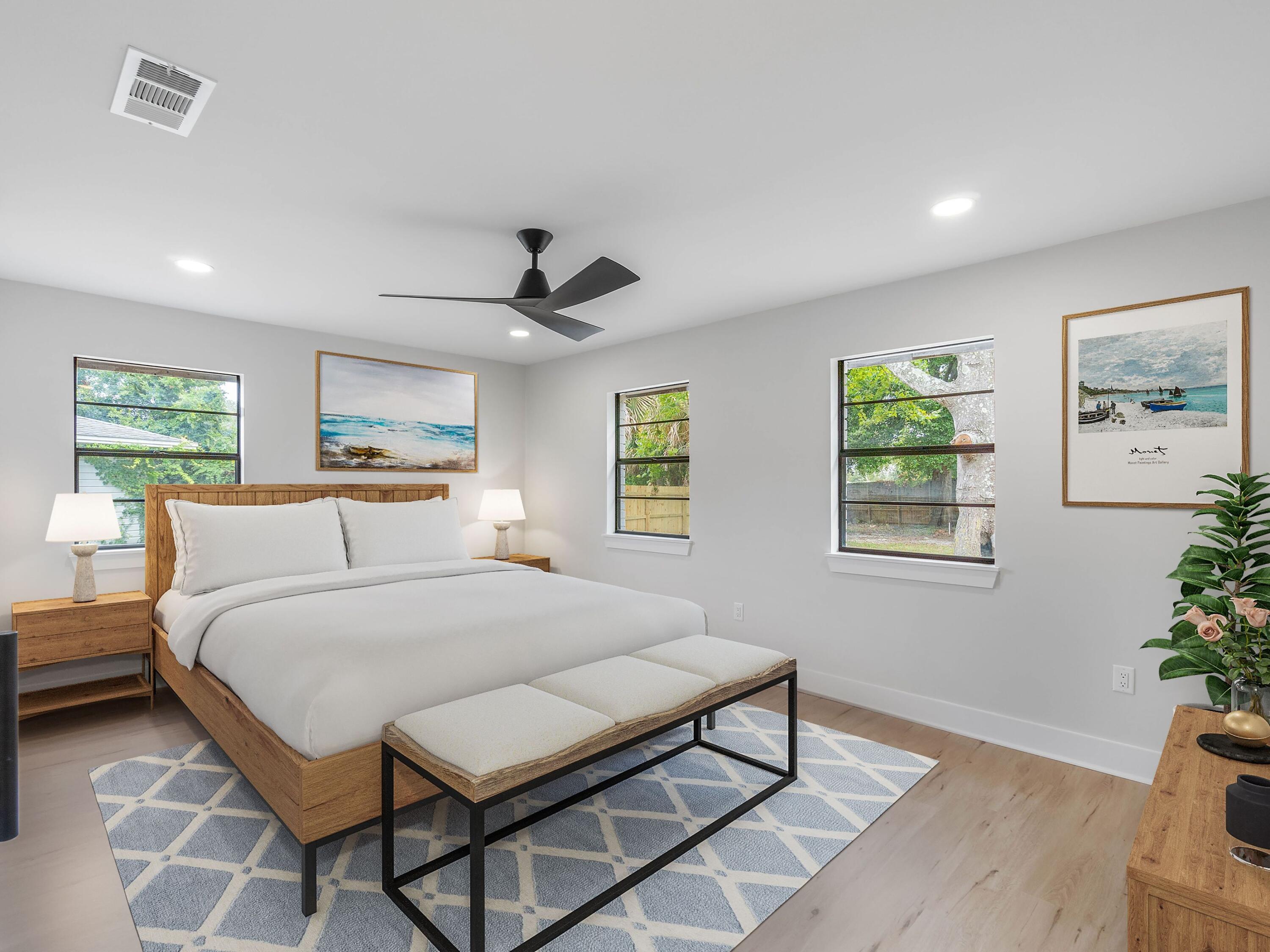 609 Sea View Circle Destin, FL 32541 - Photo 30 of 45 a bedroom with a large bed and a window