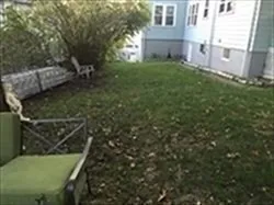 a view of yard with seating area