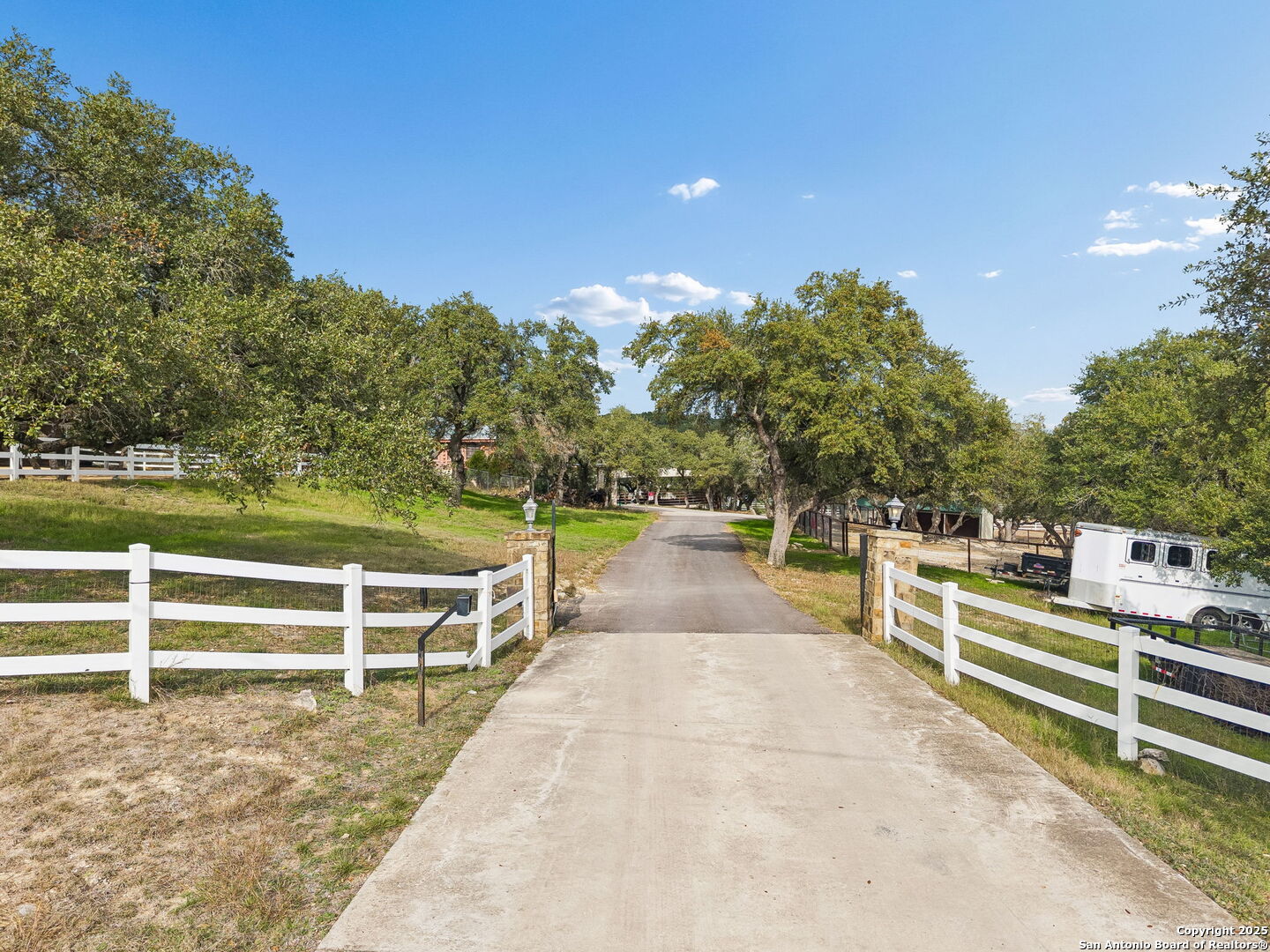 430 Stoney Ridge Bulverde, TX 78163 - Photo 86 of 94 a view of yard with swimming pool and trees in the background