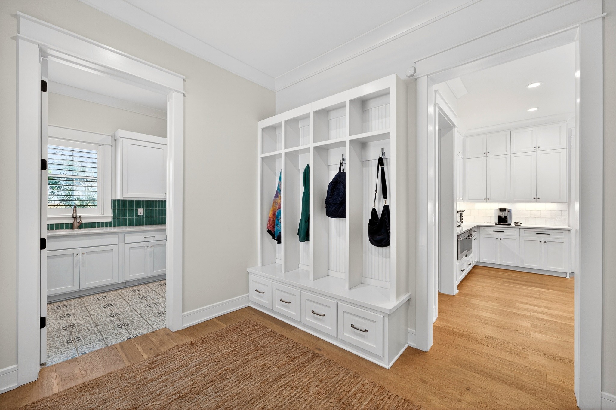 721 Newberry Road Nashville, TN 37205 - Photo 19 of 49 a view of an entryway with wooden floor and windows