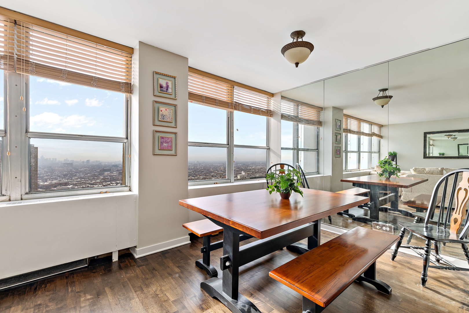 655 West Irving Park Road, Unit 4103 Chicago, IL 60613 - Photo 9 of 25 a living room with furniture a window and desk