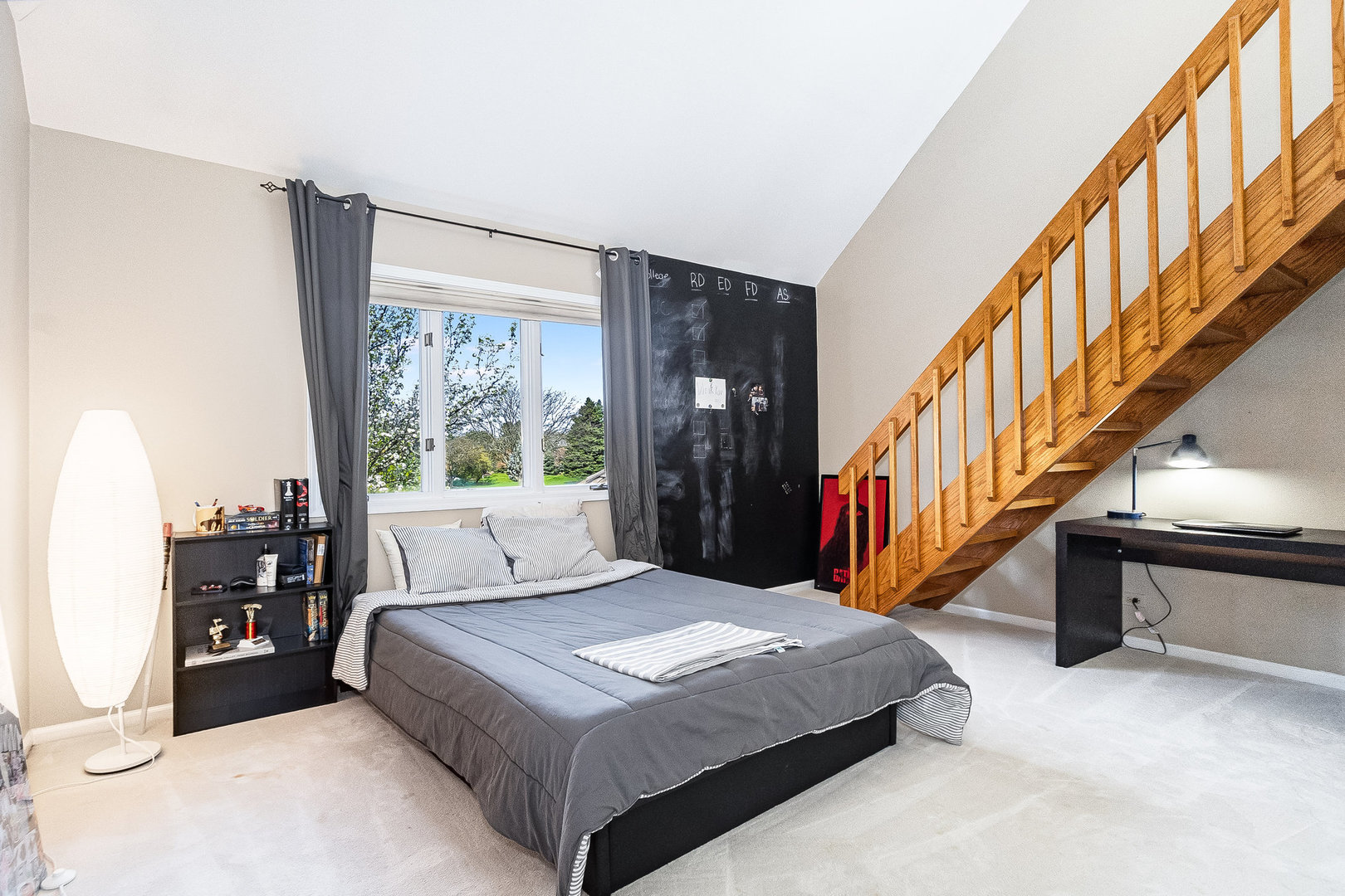 2204 Arrowhead Drive Naperville, IL 60564 - Photo 25 of 40 a bedroom with a bed and a large window with outer view