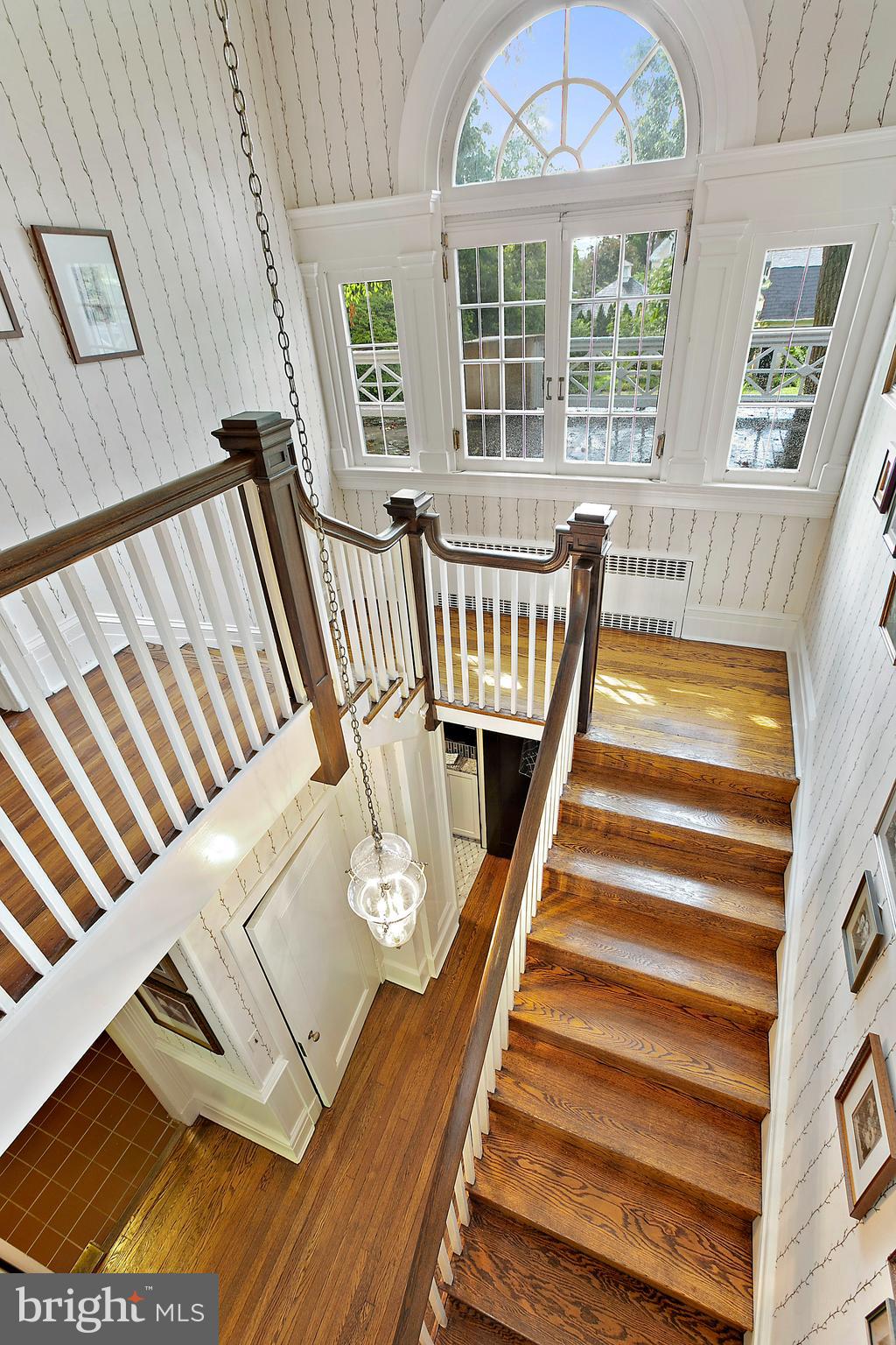 3 Kenwood Road Baltimore, MD 21210 - Photo 44 of 126 Grand Staircase with Decorative Windows & Light